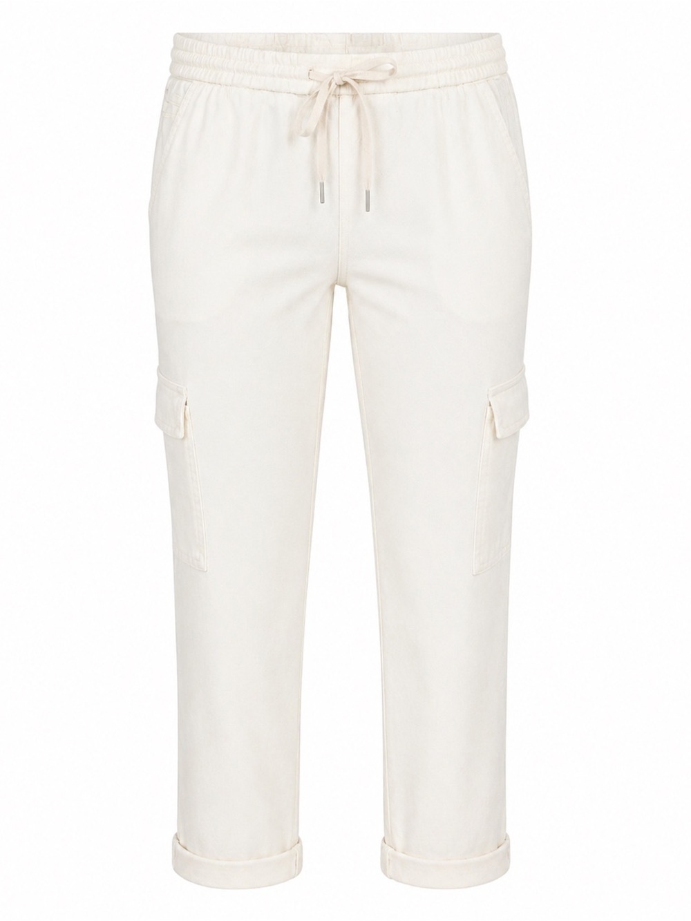 NWT Liverpool Rascal Crop Cargo Pants 14 Whipped Cream